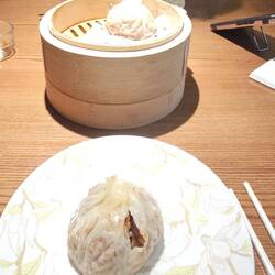 Part of lunch ... sticky rice in a thin dumpling. Delicious!