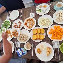 Chinesisches Frühstück im Paradise Inn