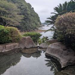 Making sure to have rinsed all the soaps off, you then enter the mineral baths