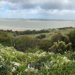 View of the mouth of the Seine and Le Harve across the river