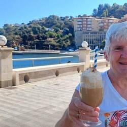 Cappuccino with a straw but it was delicious