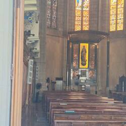 Cathedral was closed but we could peek in