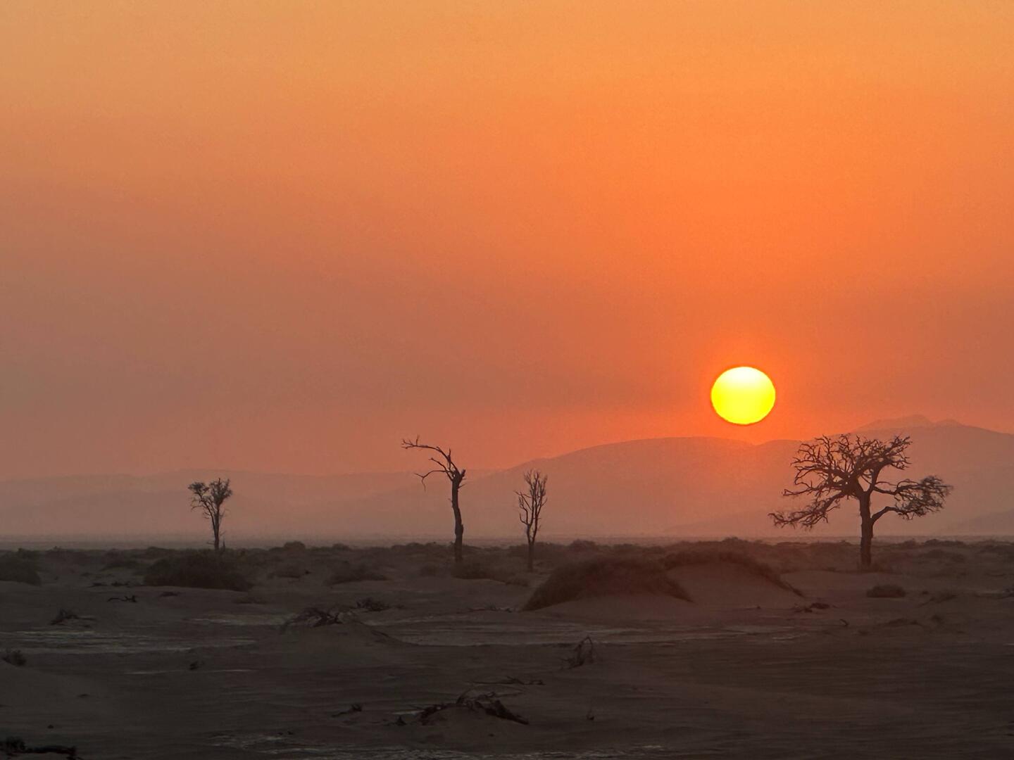 Etwa 6.45 ging die Sonne auf