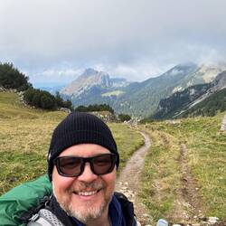 Das Etappenziel im Hintergrund: der Aggenstein