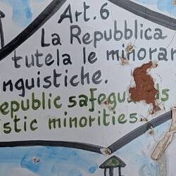 Hinweis auf dem Sentiero degli dei