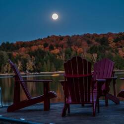Moonrise over Lake Kennisis