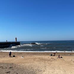 Alas, the ocean. So wonderful to walk alongside.