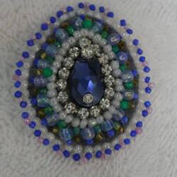 Laura's Mum's brooch beadwork