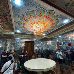 The "waiting room" which we would equate with a green room