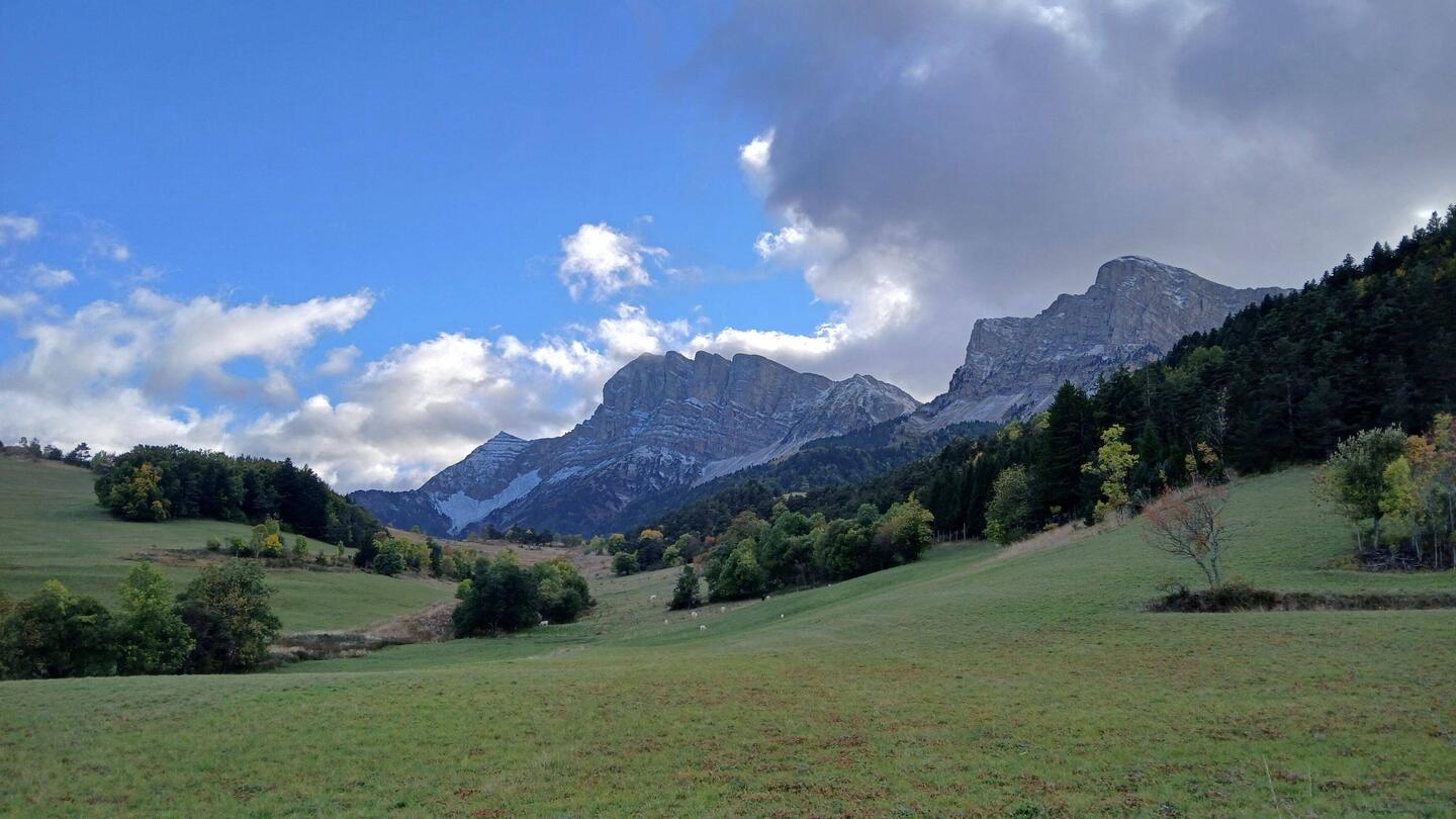 Vercors. Le Grand Veymont er toppen i midten