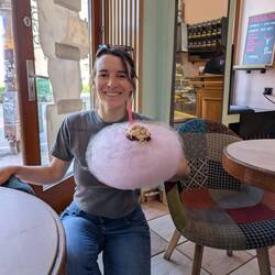 5. Pause: Eis mit Zuckerwatte - ein Muss in Breslau, danach eine Bierpause