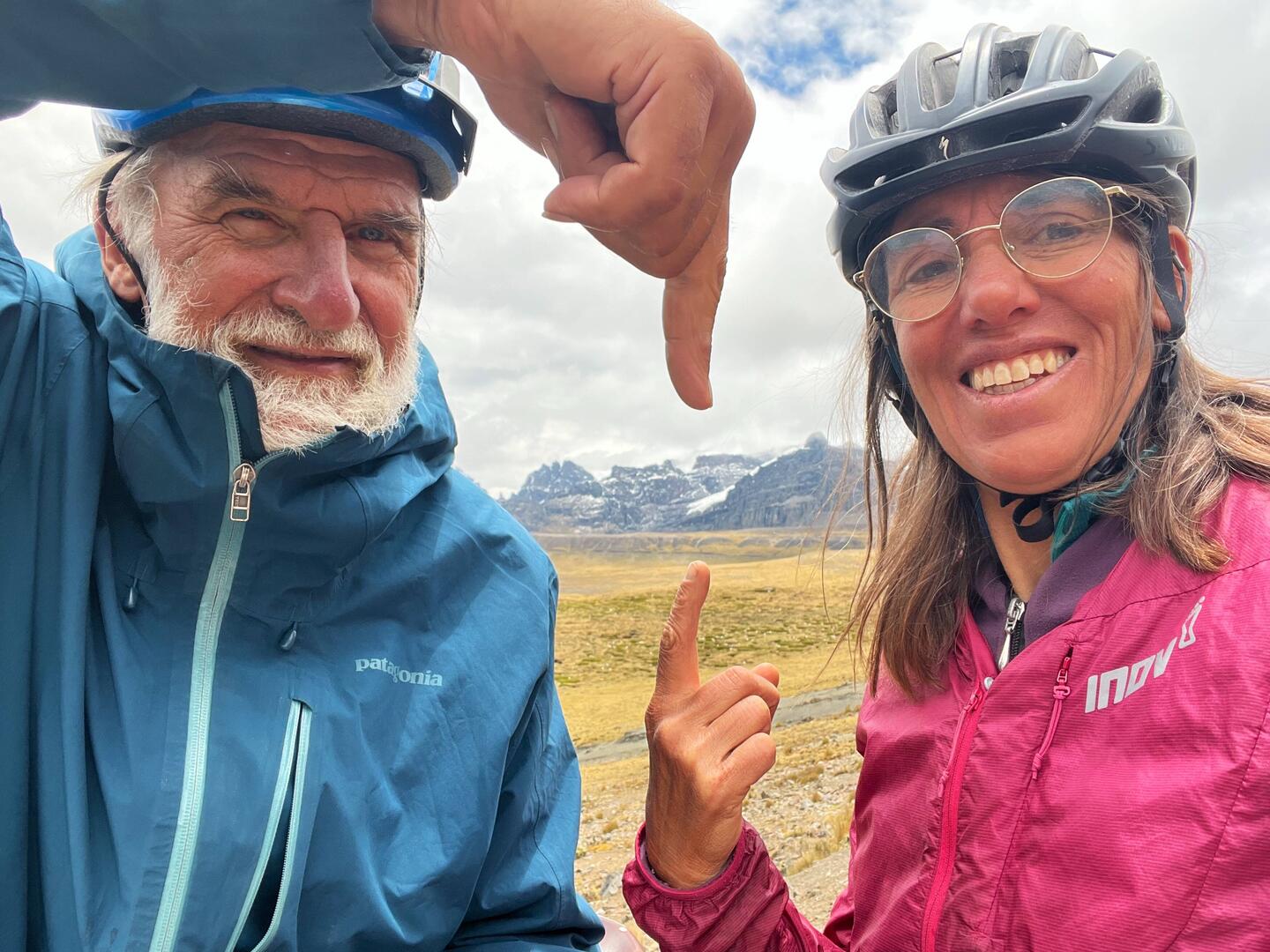 Higher than the Mont Blanc - with glaciers behind