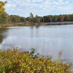 Most of Acadia NP is on an island, but it is big and includes mountains and lakes.