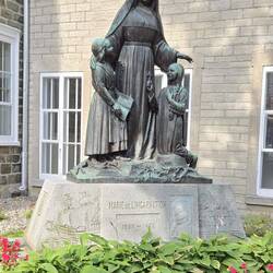A statue outside the Ursuline convent