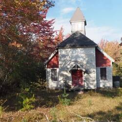 An abandon chuch near by