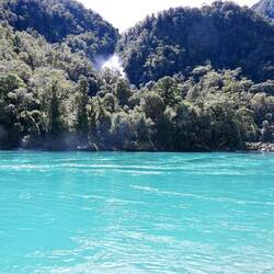 The Haast River, and Roaring Billy Falls
