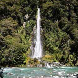 Thunder Creek Falls, also on the Haast River