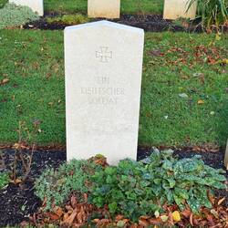 Unknown German soldier. There are 322 Germans in Ranville