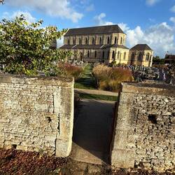 Ranville Cathedral. Paratroopers and glider troops landed in this area