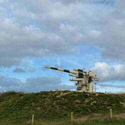 German 88mm gun overlooking Arromanches