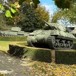 Churchill and an M10 Tank Destroyer