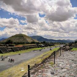 Pyramid of the Sun in Teotihuacán.