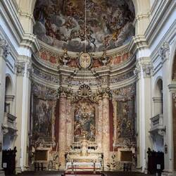 Inside Saint Ignatius church