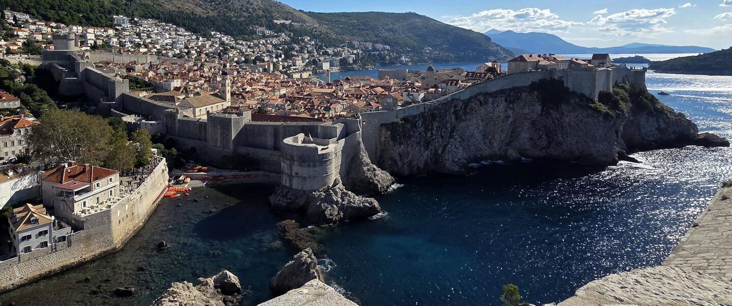 View of old town from Lovrjenac Fortress