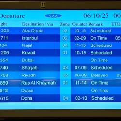 Bis jetzt ist alles pünktlich!