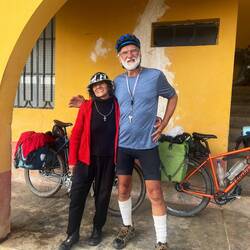 Meli and Alain. Opposite them is the fantastic view in the other photos