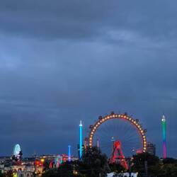 Prater at night, from the lounge mm