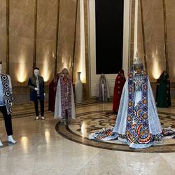 The exhibitions at the base of the tower