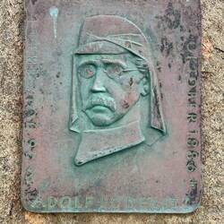 Adolf Lüderitz, Gedenktafel auf der Shark Iland