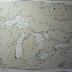 An interesting view showing the drainage basin (watershed) of the Great Lakes