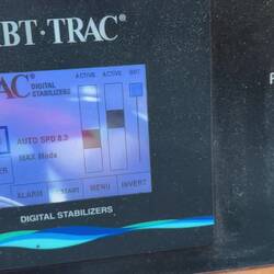 Pilothouse indicator shows the stabilisers working hard today