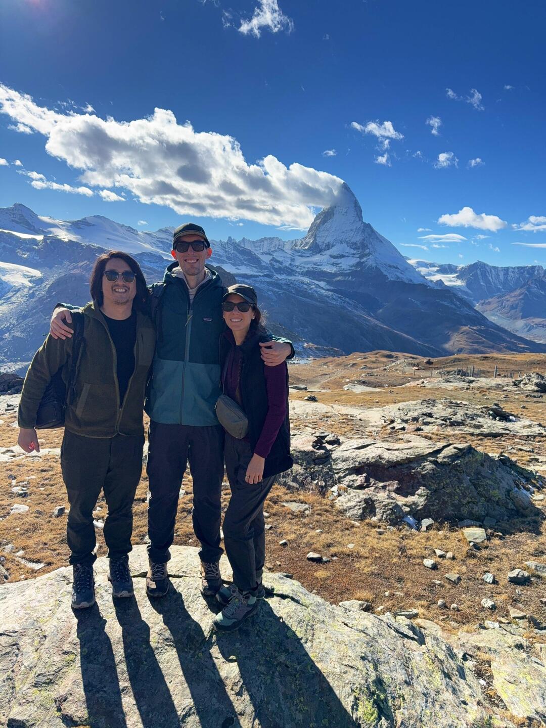 Us with Henry in front of the Matterhorn