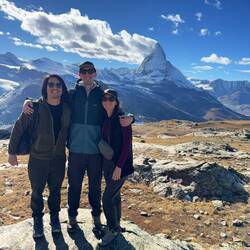 Us with Henry in front of the Matterhorn