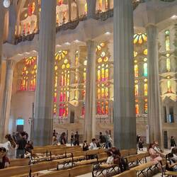 The columns were sculptured in such a way that one feels like you are in a forest