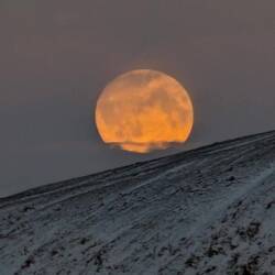 Just before arriving at the camp.