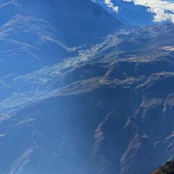 Terraced fields high in the mountains