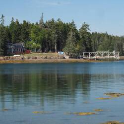 A Private House and dock across from Frazer Point