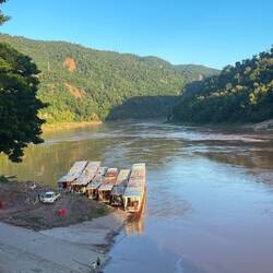 View from our hotel. Bikes still there