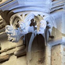 A covid masked carving