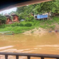 Our hotel from the river