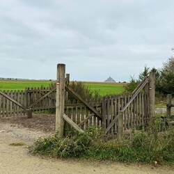 Mont Saint Michel. Very flat area