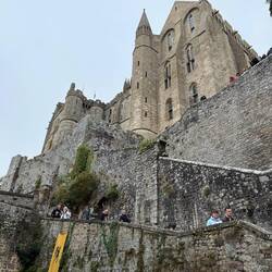 Looking up at the cathedral. A lot of steps