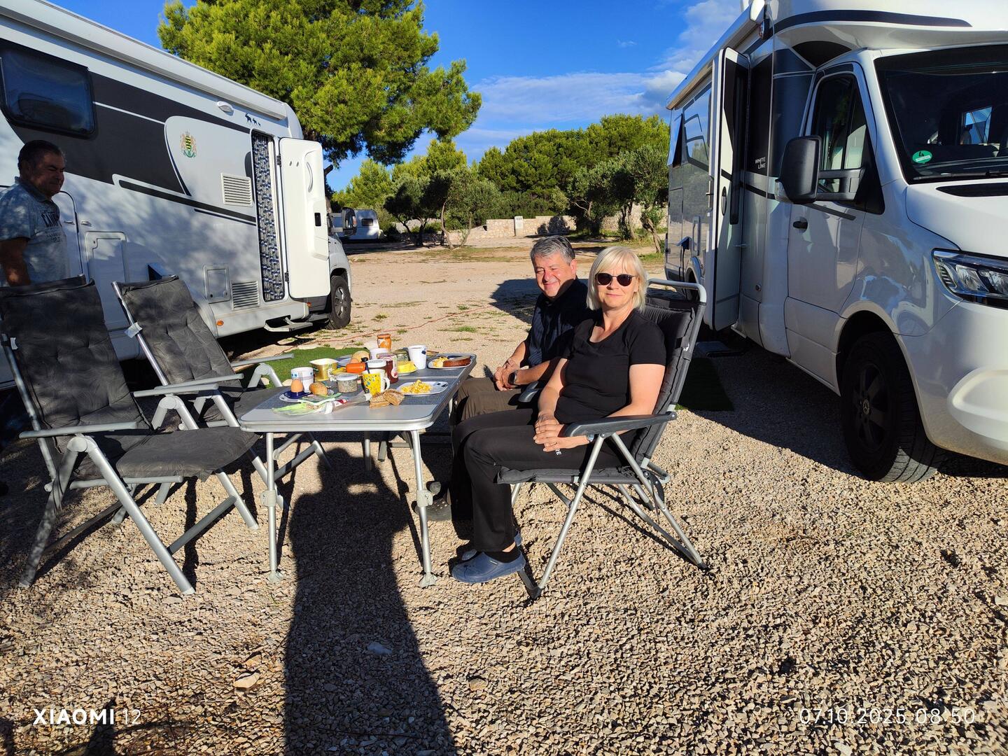 Frühstück bei herrlichem Sonnenschein 🌞