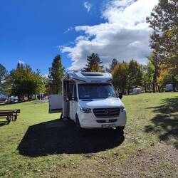 Stellplatz in der Sonne, aber nur 12,5 Grad.