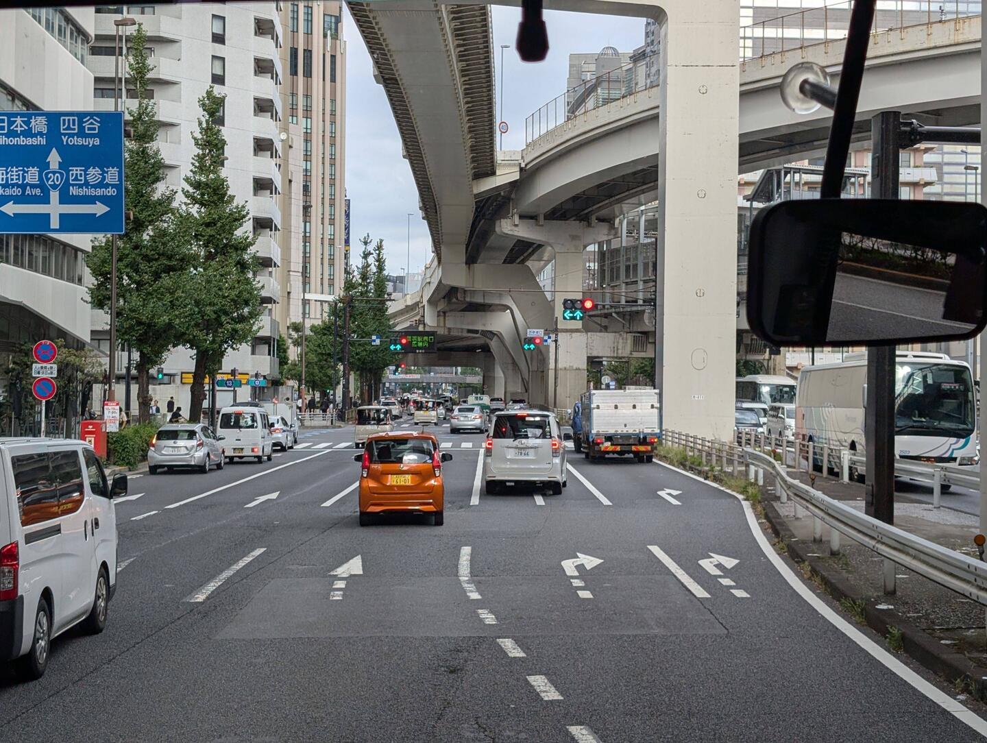On our way to the airport - farewell Tokyo!