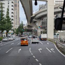 On our way to the airport - farewell Tokyo!